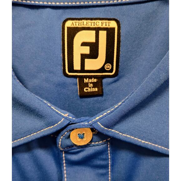 FootJoy Men's Polo Golf Short-Sleeve Shirt 2XL, Logo Cowboys Golf Club on sleeve - Picture 5 of 6